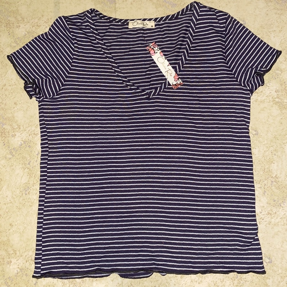 Olivia Rae Striped crop top S